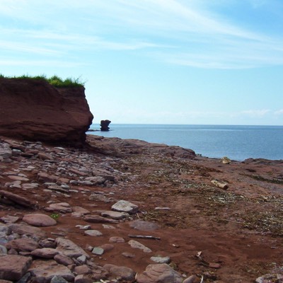PEI is shrinking. Each year, the ice from the ocean grinds into the red clay, slowly grinding the province away. Thankfully, there's lots left!